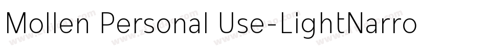 Mollen Personal Use-LightNarrow字体转换